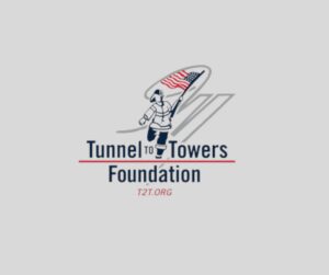 Tunnel to Towers Foundation logo, firefighter with flag